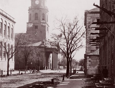 كنيسة سانت مايكل ، تشارلستون ، كارولينا الجنوبية ، كاليفورنيا. 1864. بواسطة جورج إن بارنارد