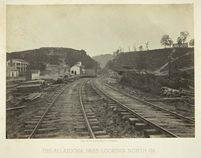 ممر Allatoona ، باتجاه الشمال ، GA ، 1866. بواسطة جورج إن بارنارد