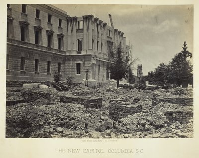 مبنى الكابيتول الجديد ، كولومبيا ، SC ، 1865. بواسطة جورج إن بارنارد