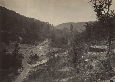 وادي وايتسايد أسفل الجسر ، 1860. بواسطة جورج إن بارنارد