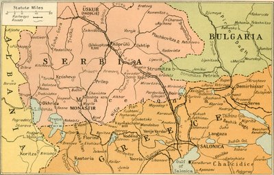 خريطة واجهة سالونيكا ، 1919. بواسطة شركة جورج فيليب اند سون المحدودة