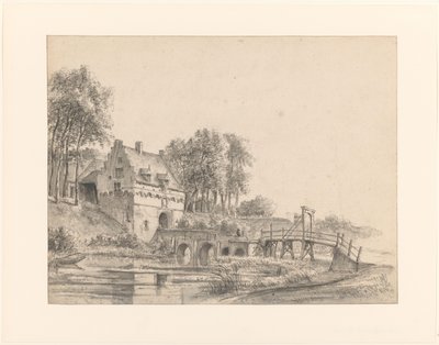 منظر لبوابة كاستيل بورين بواسطة جورج بيتر ويستنبرغ