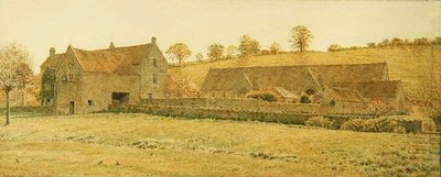 The Old Tithe Barn and Farm House بالقرب من برادفورد أون أفون بواسطة جورج برايس بويس