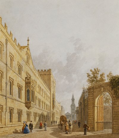 كلية اكستر ، أكسفورد ، 1848 بواسطة جورج باين