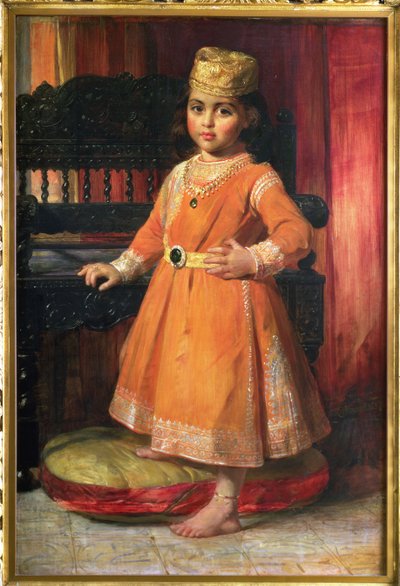 صورة للأمير ألبرت ، الابن الأكبر للمهراجا دوليب سينغ ، 1870 بواسطة جورج ريتشموند