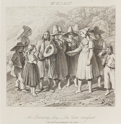 قصة مثيرة للاهتمام ، سانت جيلجين ، حوالي عام 1821 (حفر) بواسطة جورج روبرت لويس