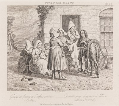 المتجول ، فيتري سور مارن ، حوالي عام 1821 (حفر) بواسطة جورج روبرت لويس