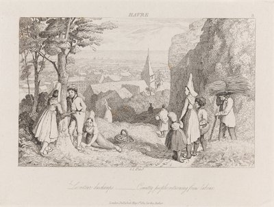 العودة من العمل ، هافر ، حوالي 1821 (حفر) بواسطة جورج روبرت لويس