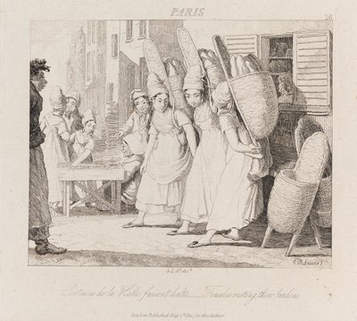 استراحة النساء ، باريس ، حوالي 1821 (حفر) بواسطة جورج روبرت لويس