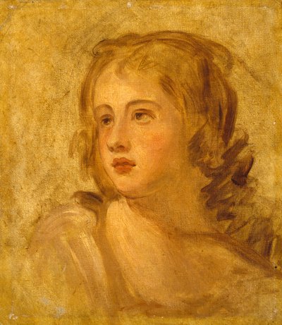رأس امرأة ، ج 1782-86 بواسطة جورج رومني