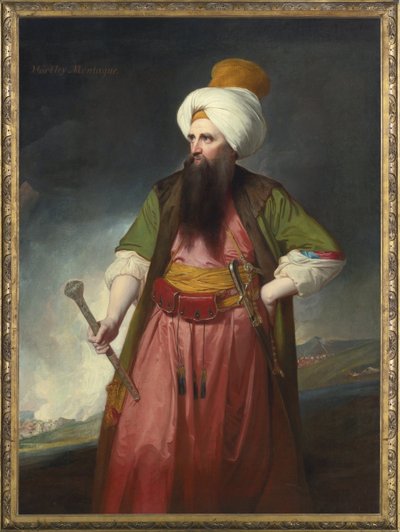 صورة لإدوارد ورتلي مونتاجو (1713-1776) - رسم جورج رومني (1734-1802) - زيت على قماش بواسطة جورج رومني