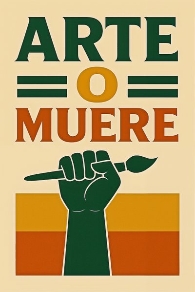 الفن أو الموت - البديل الإسباني، 2024 (أكريليك على قماش الكانفاس) بواسطة جورج روزالي