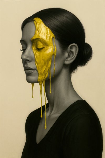 متوّج في صمت، 2025 (أكريليك على قماش الكانفاس) بواسطة جورج روزالي