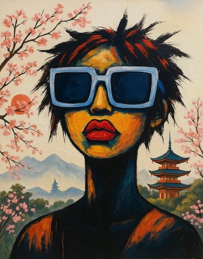 أصداء الحقيقة، 2025 (أكريليك على قماش الكانفاس) بواسطة جورج روزالي