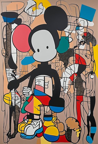 شذرات من الزمن، 2024 (أكريليك على قماش كانفاس) بواسطة جورج روزالي