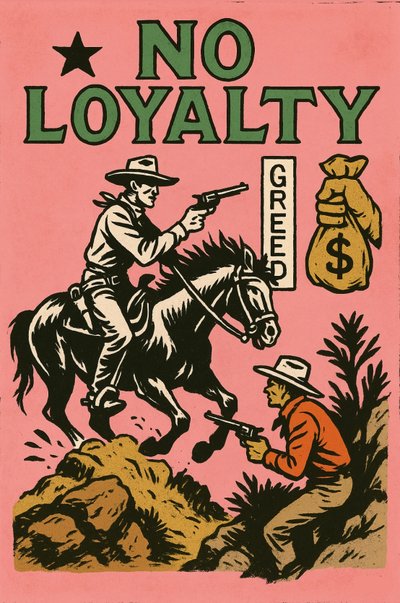 ثمن الجشع، 2025 (أكريليك على قماش الكانفاس) بواسطة جورج روزالي