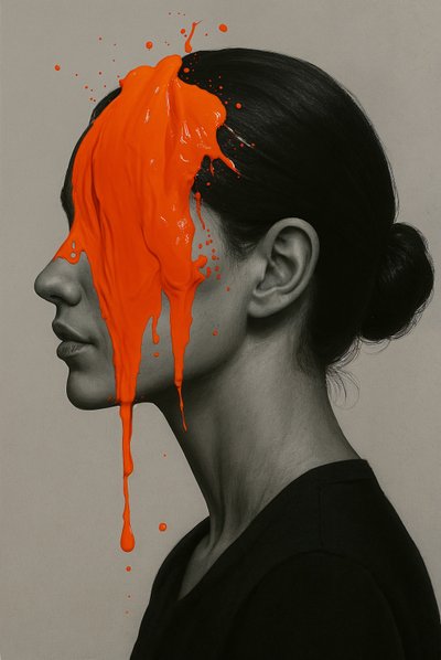 إشارة في صمت، 2025 (أكريليك على قماش الكانفاس) بواسطة جورج روزالي