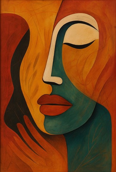 القناع الذي نرتديه، 2025 (أكريليك على قماش الكانفاس) بواسطة جورج روزالي