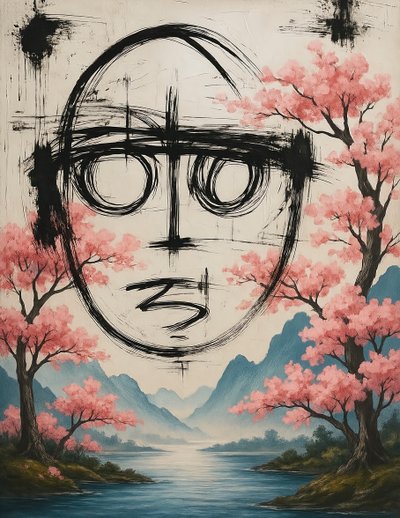 نبع غير منقطع، 2025 (أكريليك على قماش) بواسطة جورج روزالي