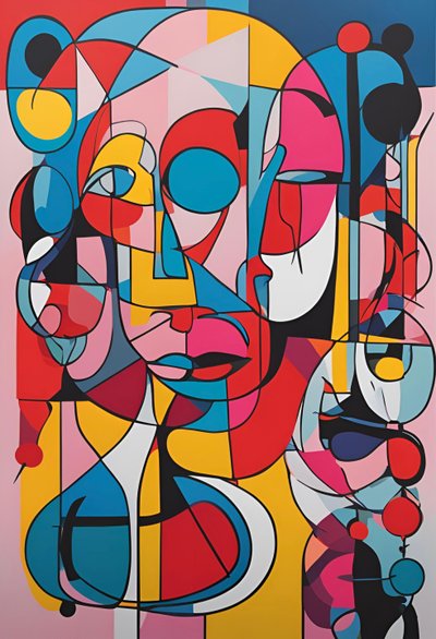 انعكاسات زاهية، 2024 (أكريليك على قماش الكانفاس) بواسطة جورج روزالي