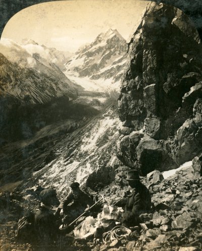 جبل كوك ، ووادي هوكر الجليدي والوادي ، نيوزيلندا ، c1909. بواسطة جورج روز