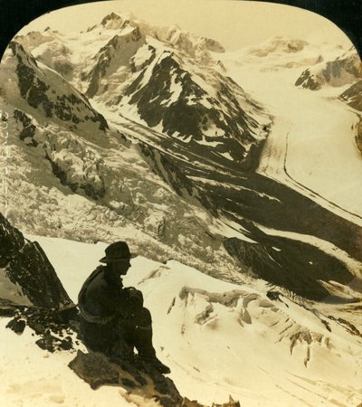 جبال تاسمان ورودولف الجليدية ، جبال الألب الجنوبية ، نيوزيلندا ، c1909. بواسطة جورج روز