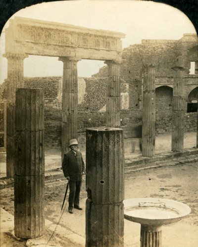 المنتدى الثلاثي ، أطلال بومبي ، إيطاليا ، c1909. بواسطة جورج روز