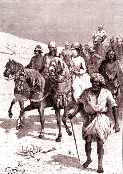 رحلة إلى البحر الأحمر. 1888 (نقش) بواسطة جورج رو