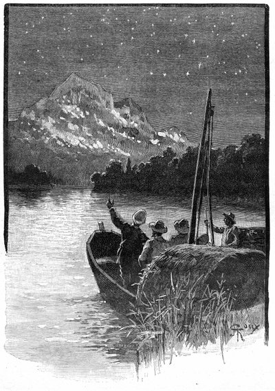 رسم توضيحي لرواية جول فيرن "The Superb Orinoco" ، Hetzel Edition - Voyages Extraordinary 1898 بواسطة جورج رو
