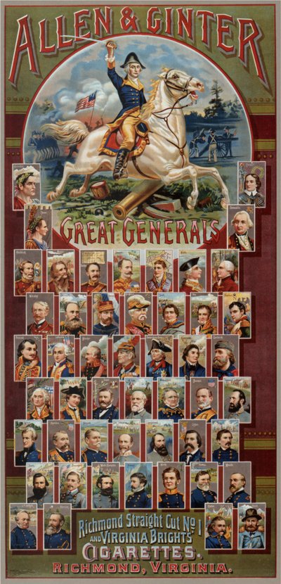 سلسلة The Great Generals لـ Allen & Ginter Cigarettes Brands ، 1885 بواسطة جورج س. هاريس