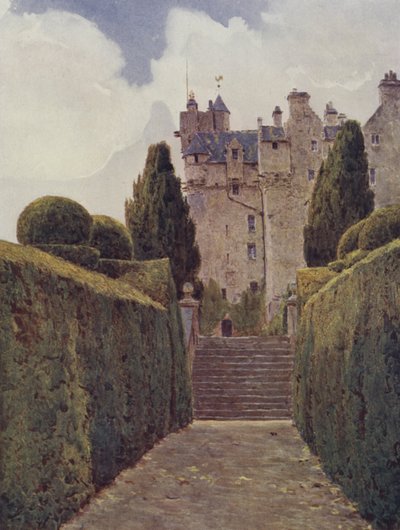 The Yew Walk ، Crathes بواسطة جورج صموئيل الجود
