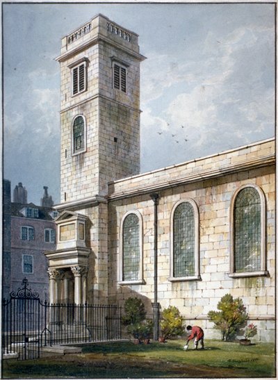 All Hallows Church ، شارع لومبارد ، لندن ، ١٨١١ بواسطة جورج شيبرد