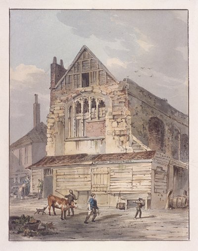كنيسة ليدنهال ، لندن ، c1810 بواسطة جورج شيبرد