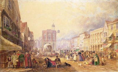 شارع ميدستون هاي من غابرييل هيل ، 1829 بواسطة جورج شيبرد