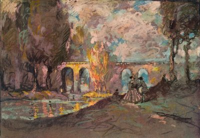 رسم المناظر الطبيعية ، c1916 بواسطة جورج شيرينغهام