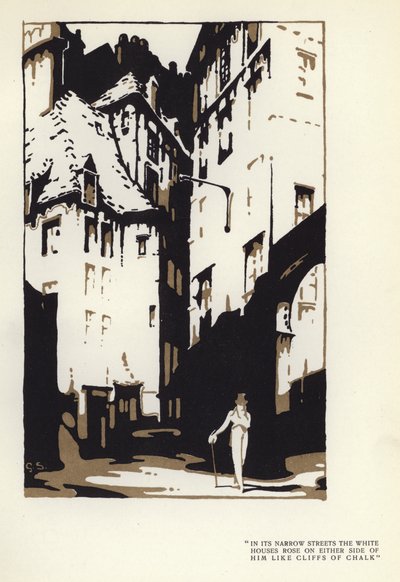 رسم توضيحي لـ Happy Hypocrite بواسطة Max Beerbohm (لون ليثو) بواسطة جورج شيرينغهام