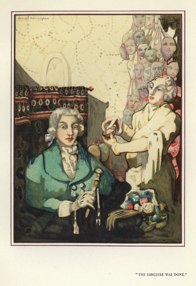 رسم توضيحي لـ Happy Hypocrite بواسطة Max Beerbohm (لون ليثو) بواسطة جورج شيرينغهام