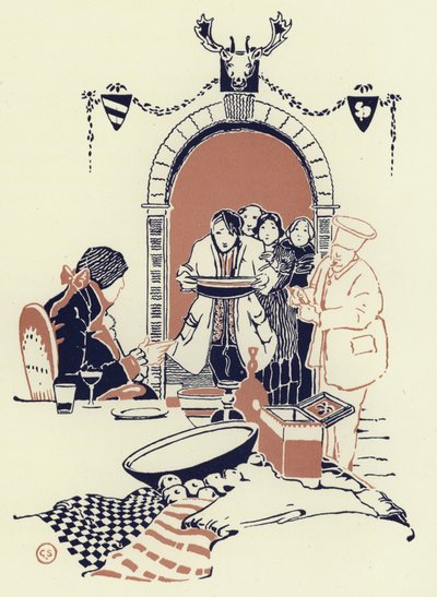 "أوه ، سيدتي ، لقد أمرت" Tiens-bon-la "، وقد أحضرت لك واحدة" (لون ليثو) بواسطة جورج شيرينغهام
