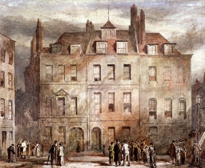 شريفز كورت ، ريد ليون سكوير ، هولبورن ، لندن ، c1828 بواسطة جورج سيدني شيبرد