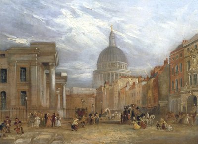 "The Old General Post Office and St Martin's le Grand" ، ١٨٣٥. بواسطة جورج سيدني شيبرد