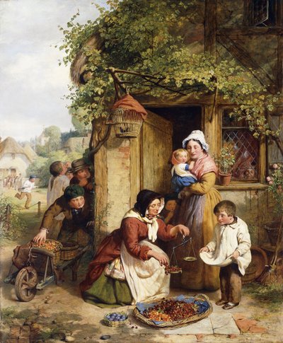 بائع الكرز ، 1856 بواسطة جورج سميث
