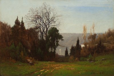 مقابل الحواجز بواسطة George Snr. Inness
