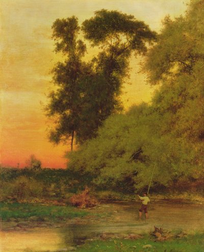 غروب الشمس ، بومبتون ، نيوجيرسي بواسطة George Snr. Inness