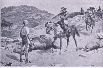 عمل شجاع في مسيرة إلى هوبستاد ، بعد بريتوريا: حرب العصابات التي نشرتها Harmsworth Bros Limited 1901 بواسطة جورج صوبر