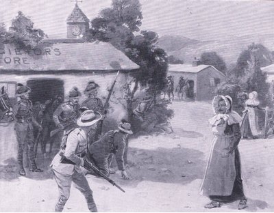 الأفخاخ بيثونز ، من بعد بريتوريا: حرب العصابات التي نشرتها Harmsworth Bros Limited ، 1901 بواسطة جورج صوبر