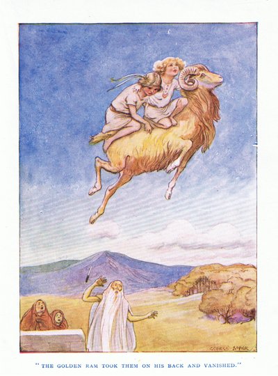 أخذهم الكبش الذهبي على ظهره واختفى ، من الأبطال الذي نشره جورج ألين وأونوين 1929 بواسطة جورج صوبر