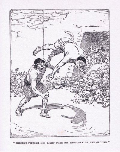 نصبه البحر مباشرة على كتفه على الأرض ، من الأبطال الذي نشره جورج ألين وأونوين 1929 بواسطة جورج صوبر