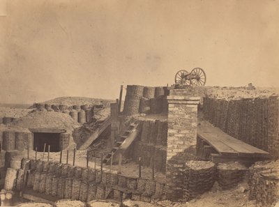 التحصينات بالقرب من تشارلستون ، ساوث كارولينا ، كاليفورنيا. 1861. بواسطة جورج ستايسي.