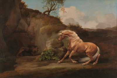 خوف الحصان من قبل أسد ، بين 1762 و 1768. بواسطة جورج ستابس