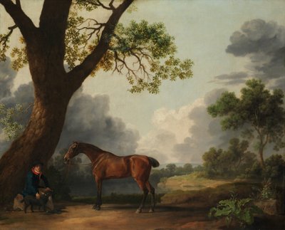 صياد دوق دورست الثالث مع عريس وكلب ، 1768. بواسطة جورج ستابس